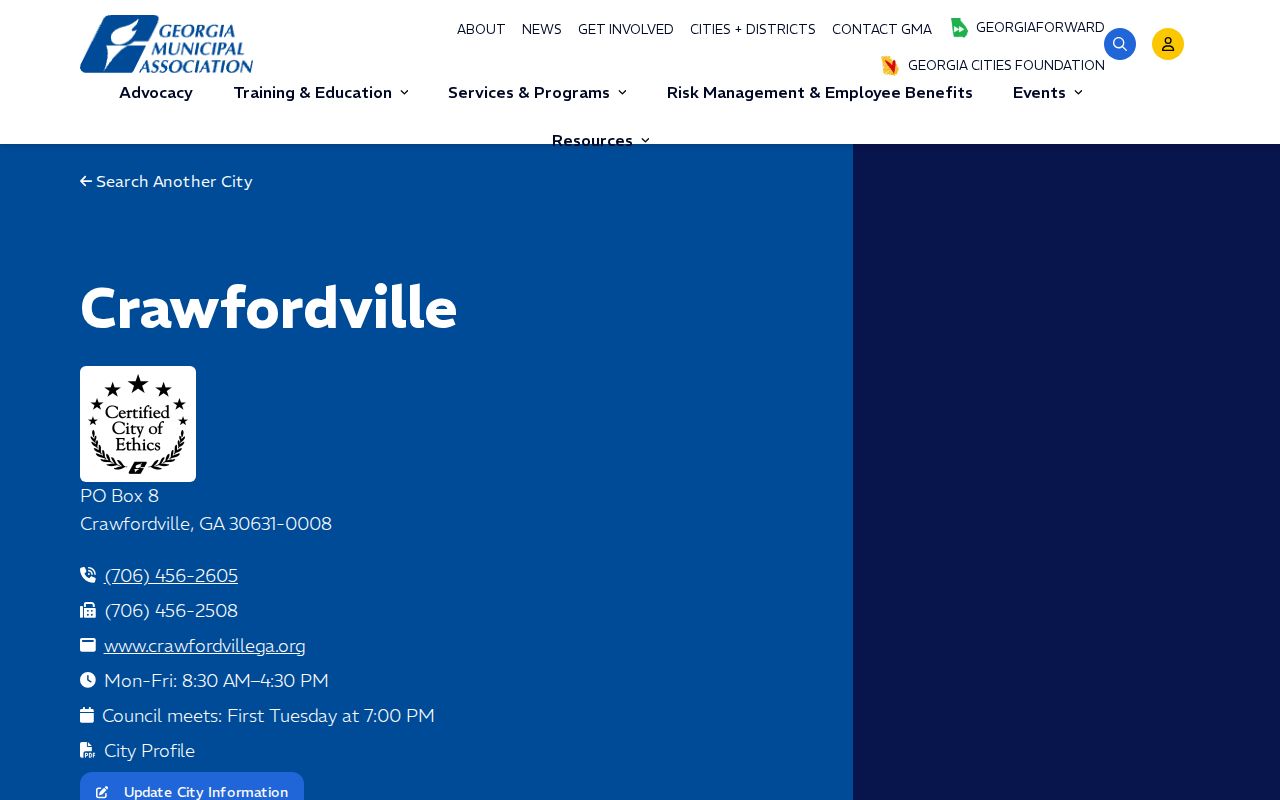 Crawfordville Taliaferro County municipal records and city profile